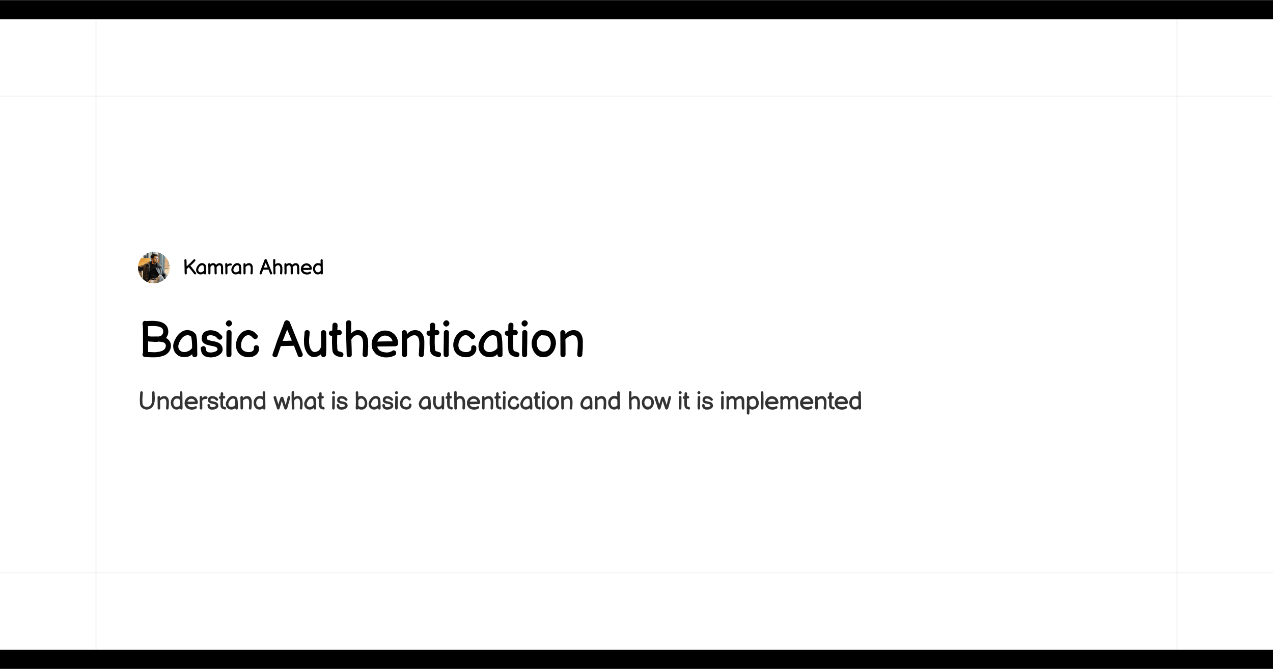 Basic Authentication - Roadmap.sh