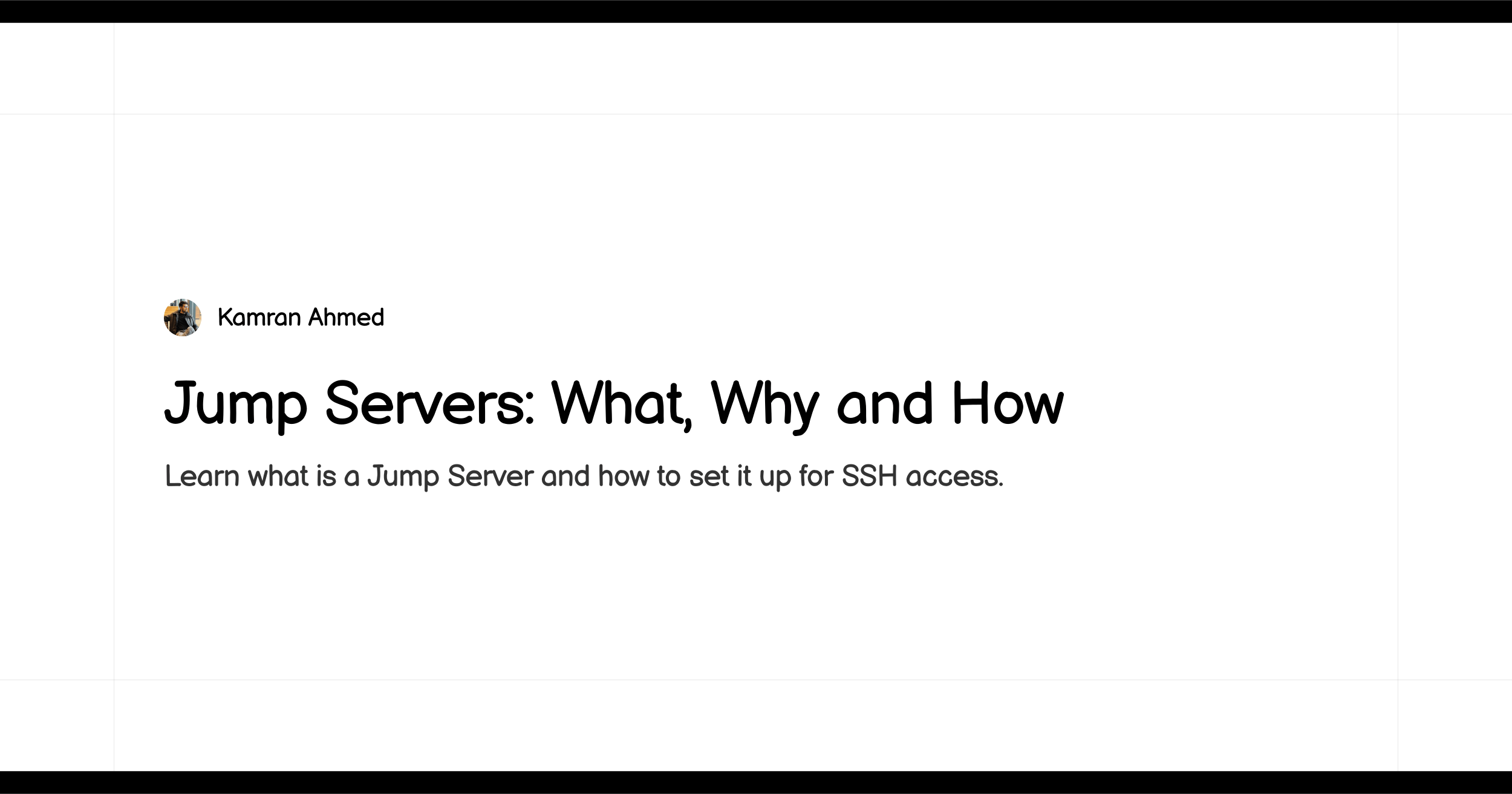 Jump Servers What, Why and How roadmap.sh